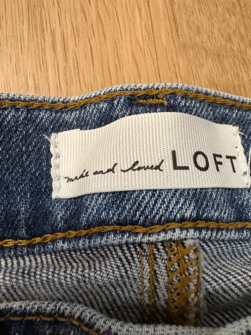 LOFT Indigo Distressed High-Rise Skinny Jeans - Picture 3 of 15